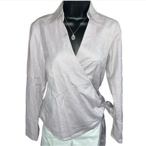 Ann Taylor Light Mauve Wrap Top MAKE AN OFFER